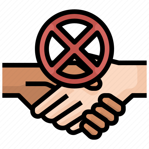 Do, hand, healthcare, not, protection, shake, touch icon - Download on Iconfinder