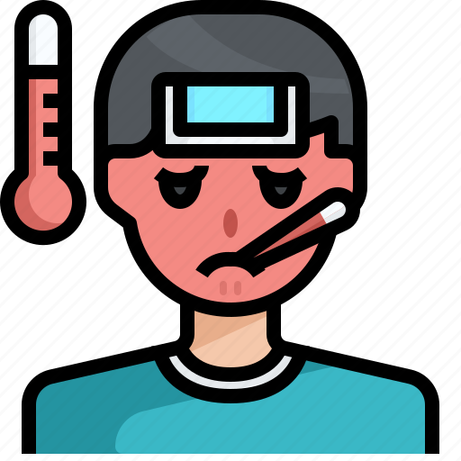 Fever, ill, mercury, sick, temperature, thermometer, virus icon - Download on Iconfinder