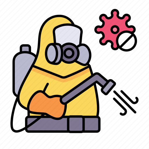 Coronavirus, suit, protection, spray icon - Download on Iconfinder