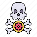 dead, virus, coronavirus, skull