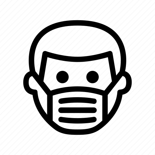 Mask, covid, coronavirus, man, face protection icon - Download on Iconfinder
