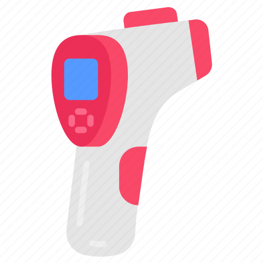 Thermometer, gun, infrared, fever, detection, medical, digital icon - Download on Iconfinder
