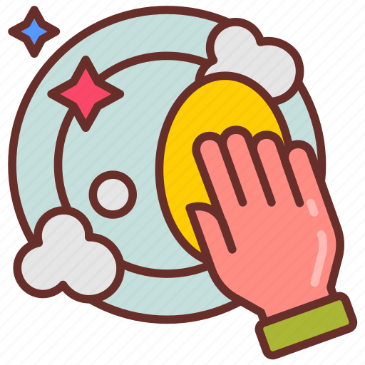 Wash, dishes, dish, cleaning, maid, services, home icon - Download on Iconfinder