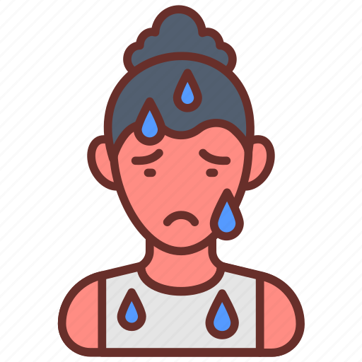 Increased, sweating, thyroid, disorderness, menopause, hyperhidrosis icon - Download on Iconfinder