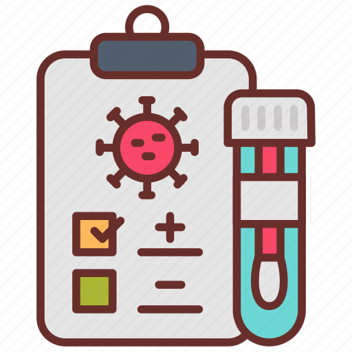 Test, report, covid, corona, positive, infection icon - Download on Iconfinder