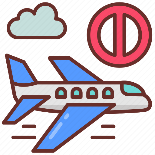 Avoid, traveling, banned, no, flights, covid, affects icon - Download on Iconfinder