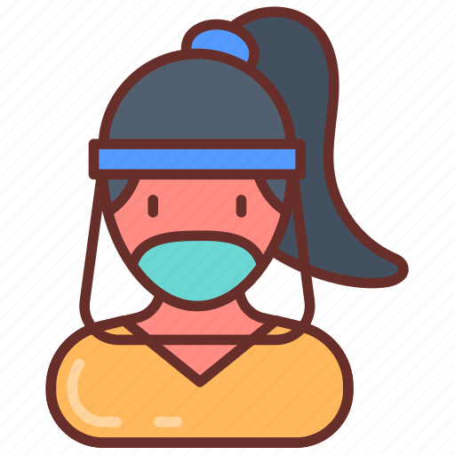 Face, shield, protection, helmet, covid, cover, mask icon - Download on Iconfinder