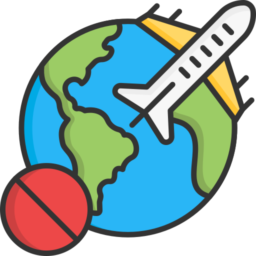 Air travel, avoid, dont, holiday, travel, vacation icon - Free download