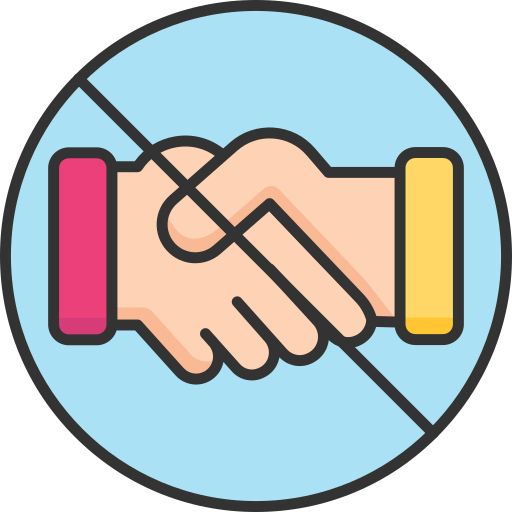 Avoid, hands, handshake, physical touch icon - Free download