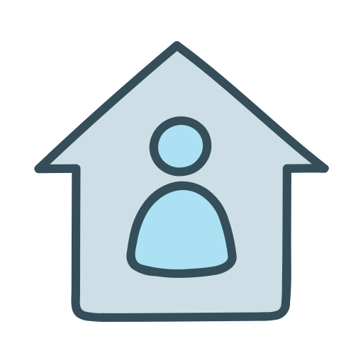 Home, house, lockdown, stay icon - Free download