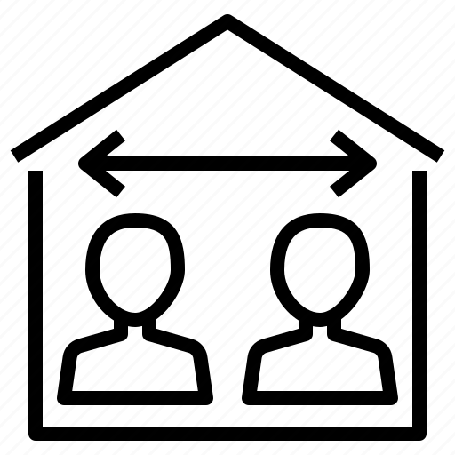 Stay, home, distancing, protect, measures, covid, house icon - Download on Iconfinder