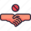coronavirus, handshake, prohibited, shake 