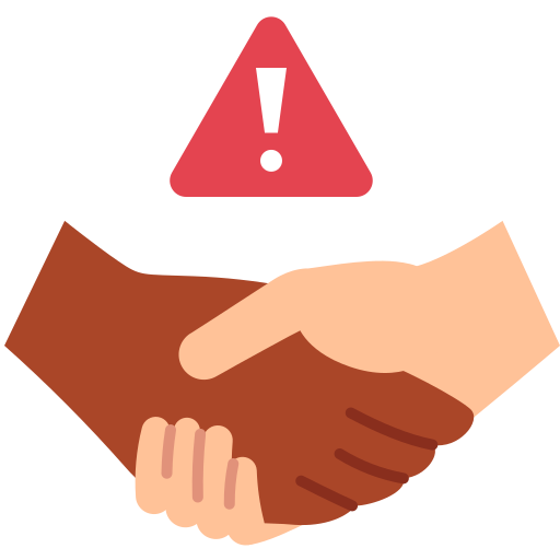 Avoid, contact, handshake icon - Free download on Iconfinder