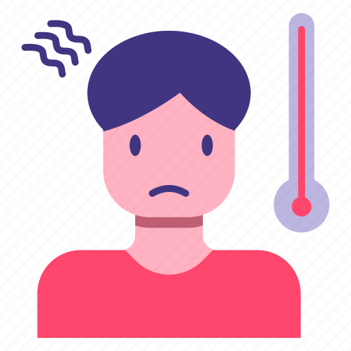 Disease, fever, illness, infection, man, virus icon - Download on Iconfinder