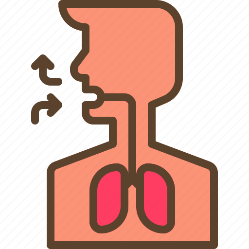 Breathing, chest, coronavirus, difficulting, lungs, pain icon - Download on Iconfinder