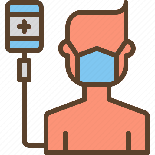 Drip, infusion, mask, medical, treatment icon - Download on Iconfinder