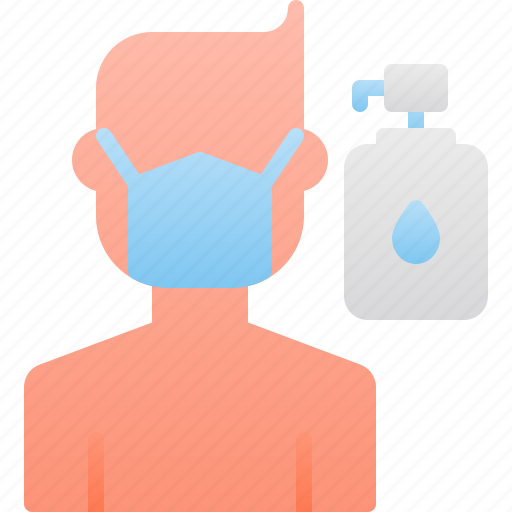 Hand, healthcare, mask, medical, sanitizer, virus icon - Download on Iconfinder