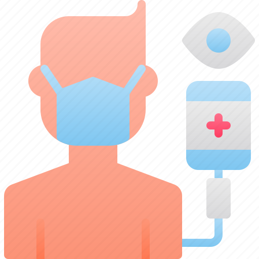 Infusion, mask, monitoring, patient, symptom icon - Download on Iconfinder