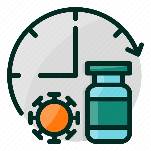 Vaccine, time, healthcare, injection, vaccination, duration, immunization icon - Download on Iconfinder