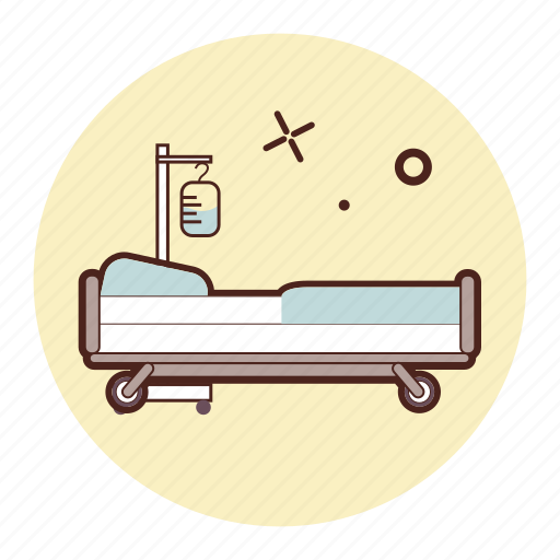 Bed, care, emergency, hospital, treatment, hospital bed icon - Download on Iconfinder