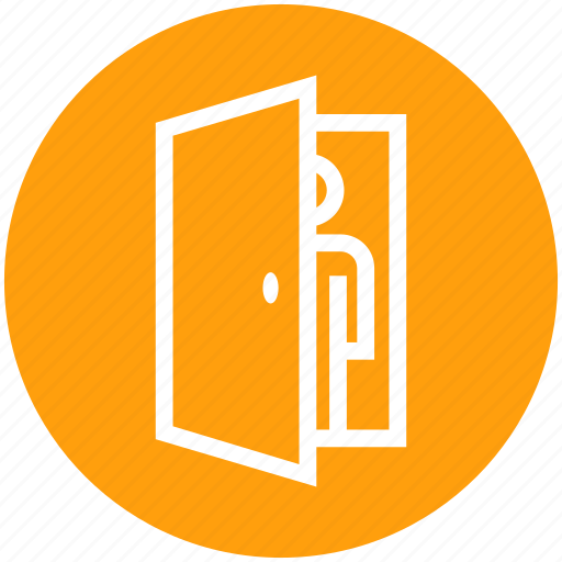 Door, entry, human, office, person, user icon - Download on Iconfinder