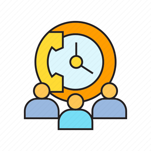 Clock, collaborate, company, contact, corporate, people, phone icon - Download on Iconfinder