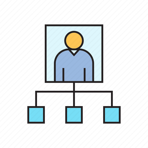 Boss, diagram, entrepreneur, leader, organization chart icon - Download on Iconfinder