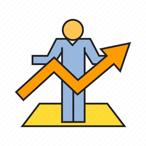 Arrow, chart, growth, people, profit icon - Download on Iconfinder