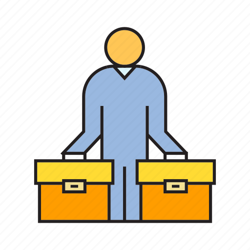 Briefcase, business man, people icon - Download on Iconfinder