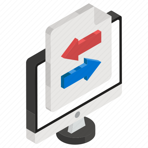 Data transfer, document transformation, file sharing, file transfer, online data icon - Download on Iconfinder