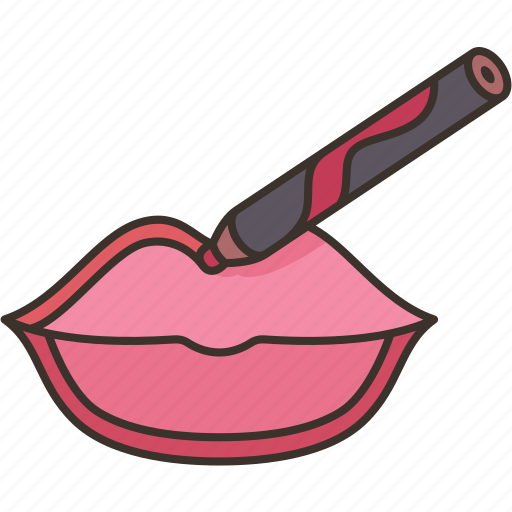 Lips, liner, shape, facial, makeup icon - Download on Iconfinder