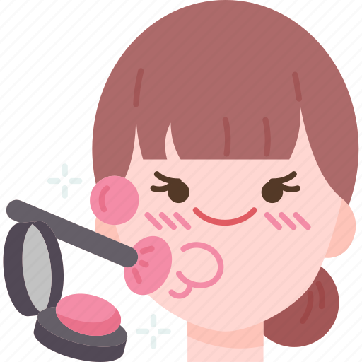 Blusher, face, skin, makeup, beauty icon - Download on Iconfinder