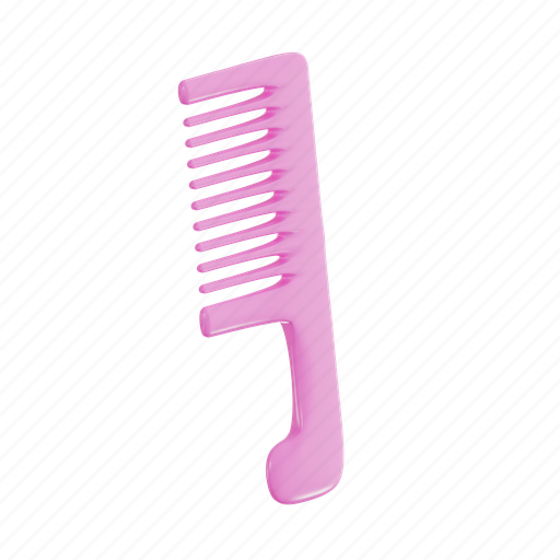 Hair comb, comb, hair, beauty, salon, hairdressing, hair brush 3D illustration - Download on Iconfinder