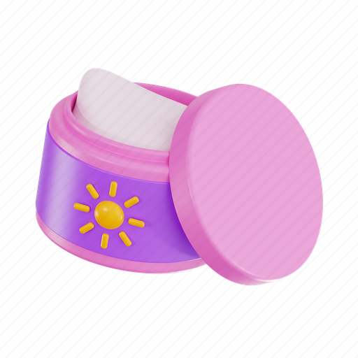 Day cream, cosmetics, beauty, lotion, cosmetic, facial, skincare 3D illustration - Download on Iconfinder