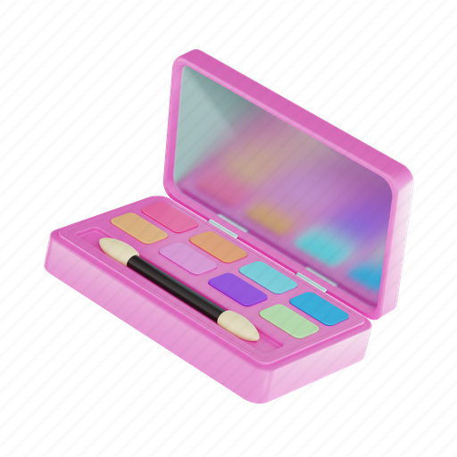 Eye shadow, makeup, beauty, cosmetic, eye makeup, blush on, make up 3D illustration - Download on Iconfinder
