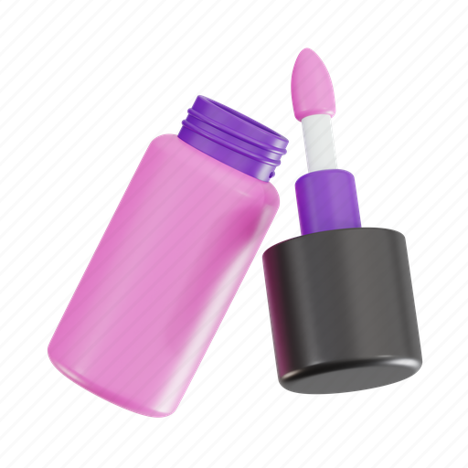 Lip gloss, lipstick, makeup, beauty, cosmetic, lip color, lip balm 3D illustration - Download on Iconfinder