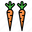 carrot, vegetable, plant, horticulture, agriculture 