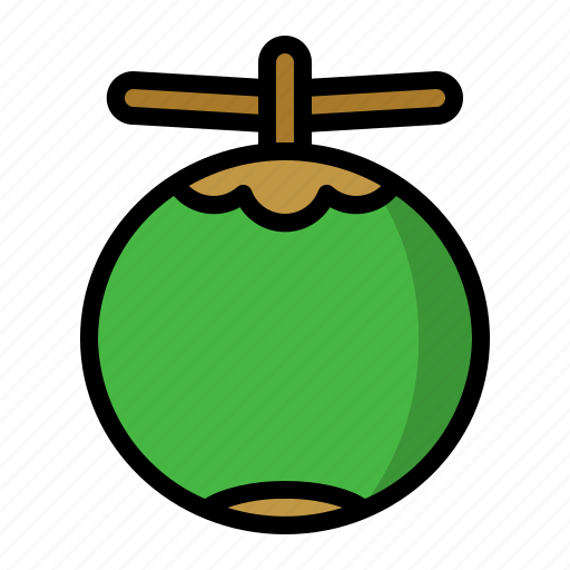 Coconut, fruit, healthy, tropical, beach icon - Download on Iconfinder