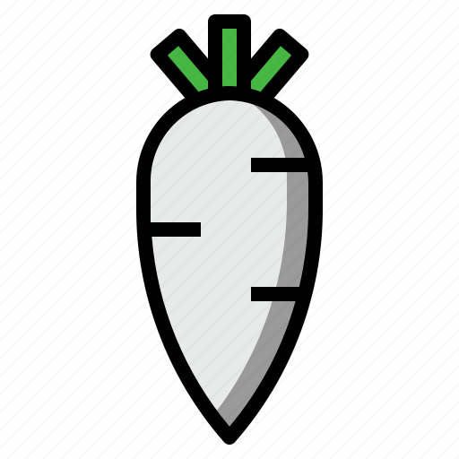 Radish, vegetable, agriculture, turnip, parsnip icon - Download on Iconfinder