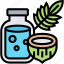 coconut, oil, treatment, essence, massage 