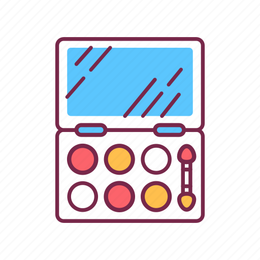 Cosmetics, decorative, eyeshadow, facial, makeup, palette, professional icon - Download on Iconfinder