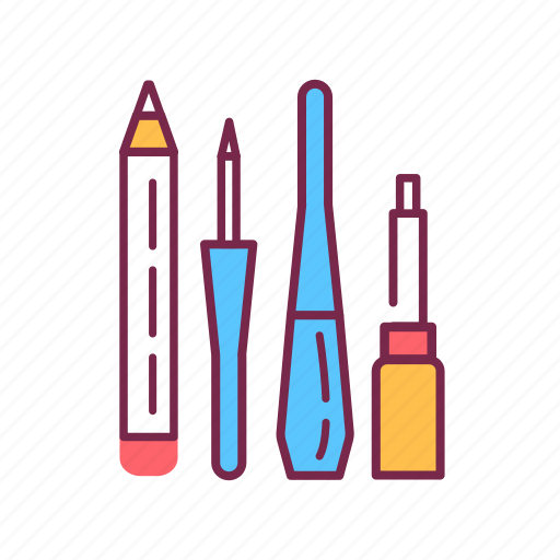 Collection, container, cosmetics, decorative, eyeliners, facial, makeup icon - Download on Iconfinder
