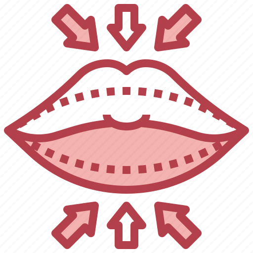 Lip, shape, correction, plastic, surgery, mouth, aesthetics icon - Download on Iconfinder