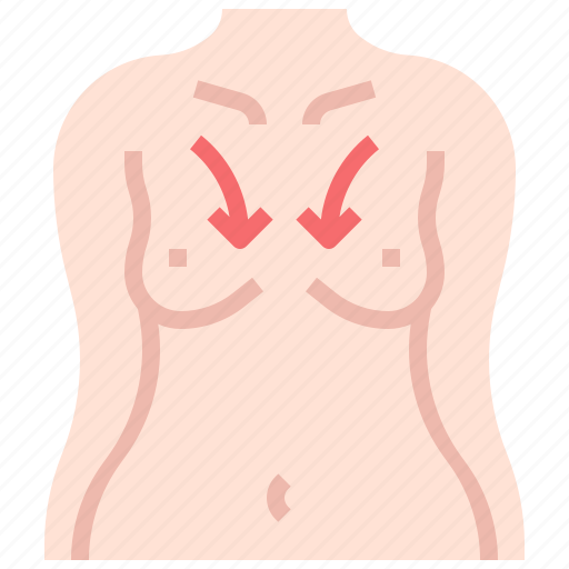 Breast, reduction, liposuction, surgery, aesthetics, plastic icon - Download on Iconfinder