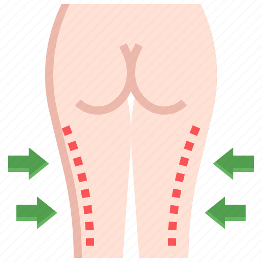 Tight, lift, liposuction, thigh, aesthetics, plastic, surgery icon - Download on Iconfinder