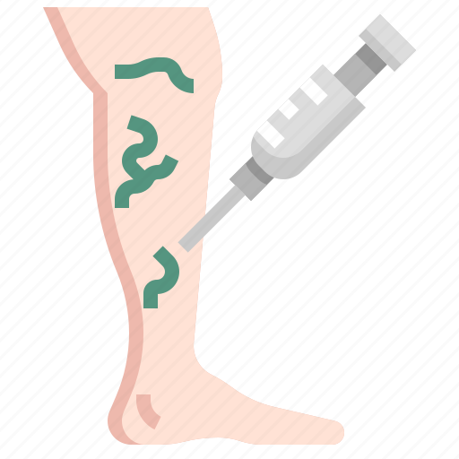 Varicose, veins, sclerotherapy, healthcare, medical, surgery, leg icon - Download on Iconfinder