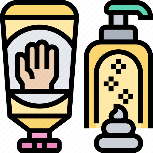 Hand, lotion, cream, moisturizer, skincare icon - Download on Iconfinder