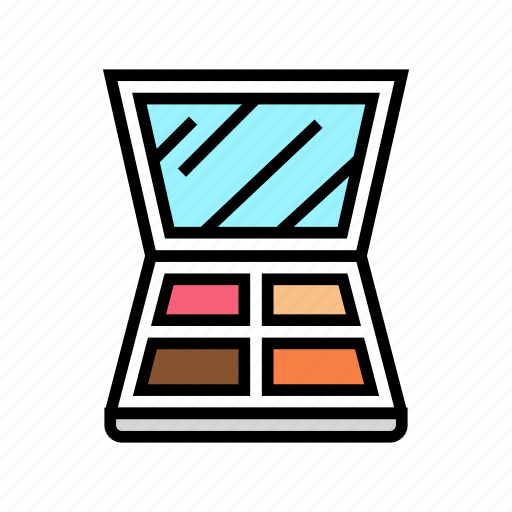 Eyeshadow, palette, cosmetics, visage, skin, treat icon - Download on Iconfinder