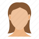 female, head, woman, avatar