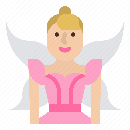 Fairy, dress, costume, party, wearing, angle icon - Download on Iconfinder